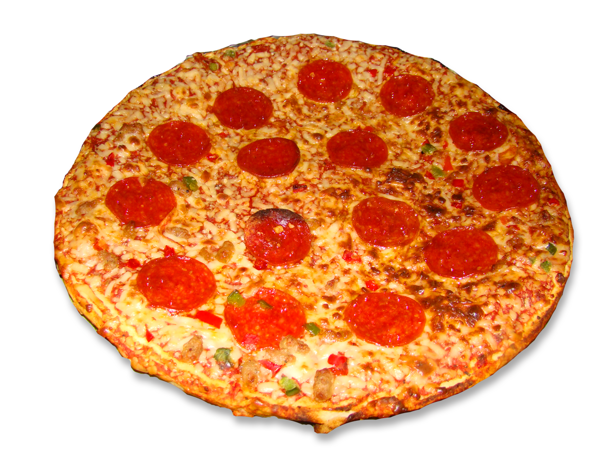 A yummy pepperoni pizza